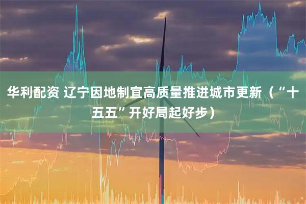 华利配资 辽宁因地制宜高质量推进城市更新（“十五五”开好局起好步）